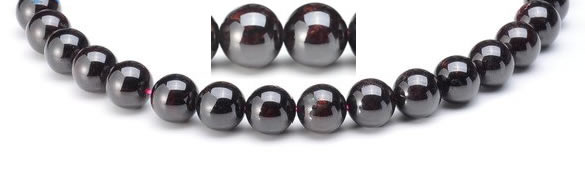 CGA03 Round 12mm natural garnet gemstone beads Wholesale