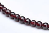 CGA05 15.5 inch 5mm round natural garnet gemstone bead Wholesale