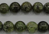 CGA132 15.5 inches 8mm round natural green garnet beads wholesale