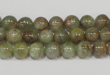 CGA203 15.5 inches 8mm round natural green garnet beads