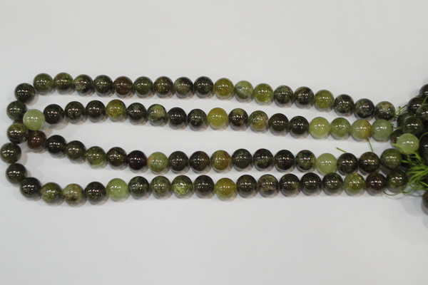 CGA204 15.5 inches 10mm round natural green garnet beads