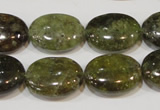 CGA224 15.5 inches 15*20mm oval natural green garnet beads