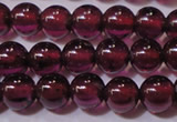 CGA356 15 inches 3mm round natural red garnet beads wholesale