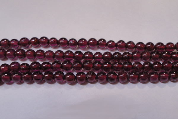 CGA356 15 inches 3mm round natural red garnet beads wholesale