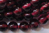 CGA357 15 inches 4mm round natural red garnet beads wholesale