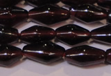 CGA374 15 inches 5*8mm rice natural red garnet beads wholesale