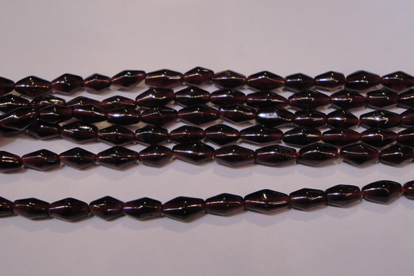 CGA374 15 inches 5*8mm rice natural red garnet beads wholesale