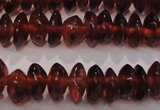 CGA380 15 inches 2*4mm rondelle natural red garnet beads wholesale