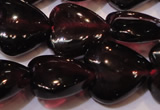 CGA394 15 inches 9*9mm heart natural red garnet beads wholesale