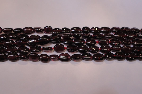 CGA396 15 inches 5*7mm oval natural red garnet beads wholesale