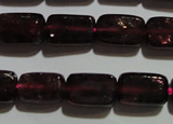 CGA403 15.5 inches 5*8mm rectangle natural red garnet beads wholesale