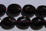 CGA414 15.5 inches 9*12mm faceted oval natural red garnet beads wholesale