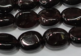 CGA469 15.5 inches 8*10mm oval natural red garnet beads