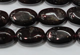 CGA470 15.5 inches 8*12mm oval natural red garnet beads