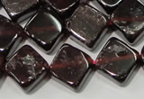 CGA472 15.5 inches 8*8mm diamond natural red garnet beads