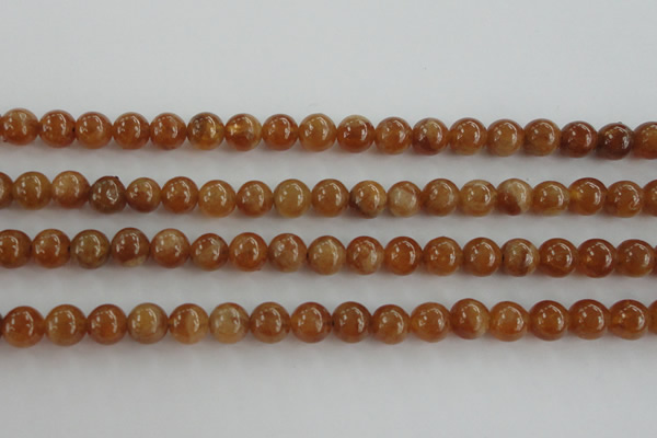 CGA502 15.5 inches 6mm round A grade yellow red garnet beads