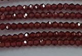 CGA515 15.5 inches 2*2.5mm faceted rondelle red garnet beads