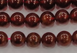 CGA602 15.5 inches 8mm A grade round natural orange garnet beads