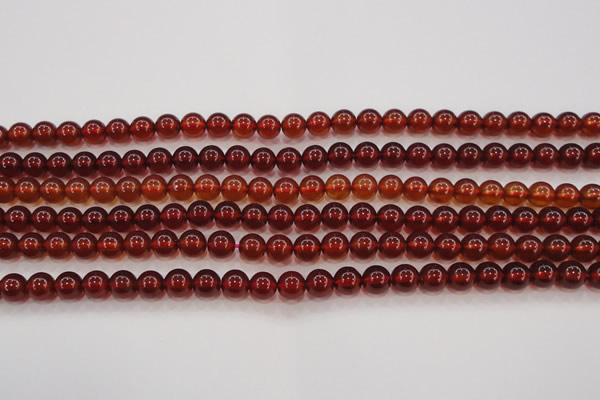 CGA611 15.5 inches 6mm AAA grade round natural orange garnet beads