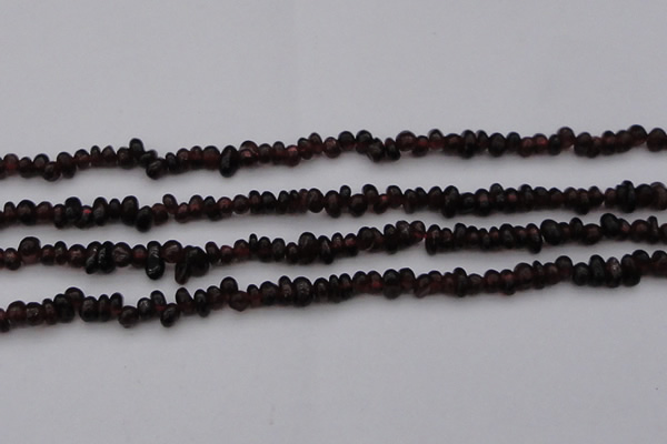 CGA652 15.5 inches 4*6mm nuggets red garnet gemstone beads