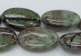 CGA67 15.5 inches 22*30mm oval red green garnet gemstone beads