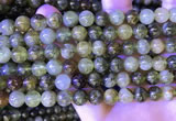 CGA701 15.5 inches 8mm round green garnet beads wholesale