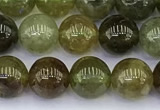 CGA711 15.5 inches 6mm round natural green garnet gemstone beads