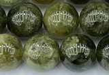 CGA843 15 inches 10mm round green garnet beads