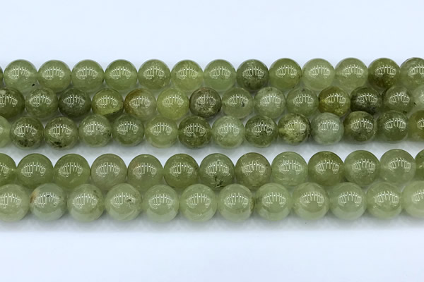 CGA847 15 inches 10mm round green garnet beads