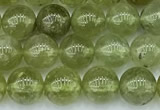 CGA850 15 inches 6mm round green garnet beads