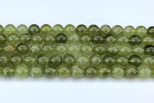 CGA852 15 inches 10mm round green garnet beads