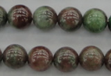 CGA88 15.5 inches 8mm round red green garnet gemstone beads