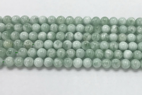 CGA901 15.5 inches 6mm round green angel skin gemstone beads