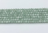 CGA910 15.5 inches 4mm faceted round green angel skin beads wholesale