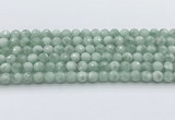 CGA912 15.5 inches 8mm faceted round green angel skin beads wholesale