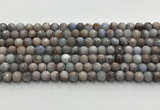 CGA920 15.5 inches 6mm faceted round blue angel skin beads wholesale