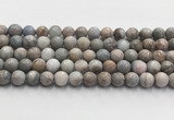 CGA921 15.5 inches 8mm faceted round blue angel skin beads wholesale