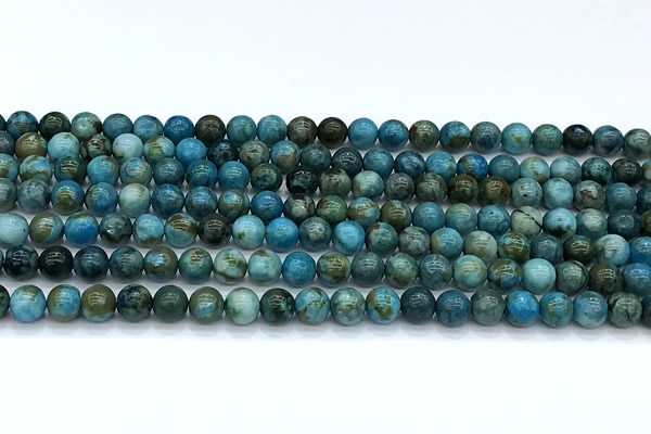 CGA926 15 inches 6mm round blue angel skin beads