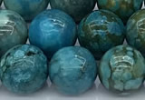 CGA929 15 inches 12mm round blue angel skin beads