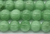 CGA930 15 inches 6mm round green angel skin beads