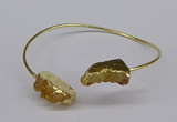 CGB1031 8*18mm - 10*20mm freeform druzy agate bangles