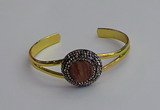 CGB2030 25mm coin plated druzy agate bangles wholesale