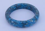 CGB209 Inner diameter 60mm fashion flower turquoise gemstone bangle