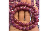 CGB2500 7.5 inches 6mm round ruby gemstone beaded bracelets