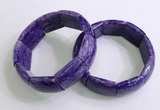 CGB2581 7.5 inches 18*25mm charoite gemstone bracelet