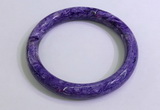 CGB2584 Inner diameter 60mm fashion charoite gemstone bracelet