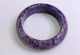 CGB2585 Inner diameter 60mm fashion charoite gemstone bracelet