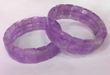 CGB2636 12*18mm faceted rectangle lavender amethyst bracelets