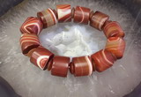 CGB3016 7.5 inches 13*16mm - 15*19mm tube agate bracelet