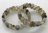 CGB3100 7.5 inches 8*15mm oval agate gemstone bracelets